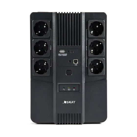 6 стандартных розеток SKAT-UPS 600 AI